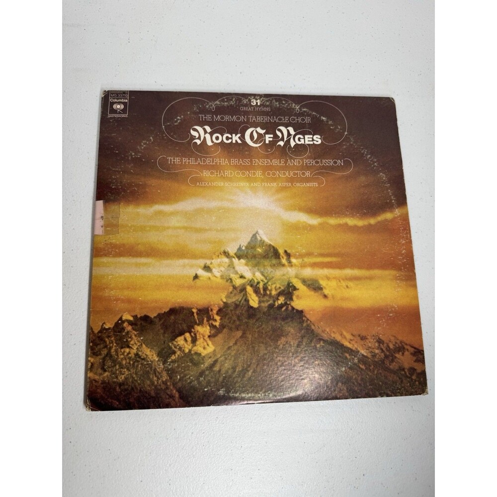 The Mormon Tabernacle Choir Rock of Ages 1975 Vinyl Record Columbia MG 33710
